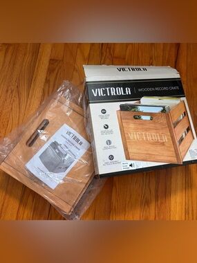 Victrola Wooden Record Crate